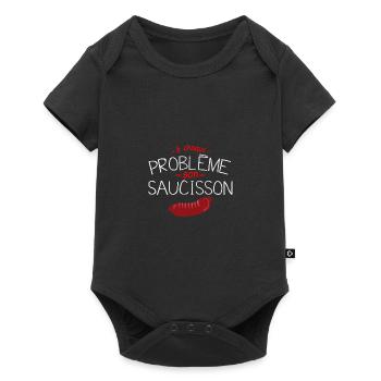 humour probleme saucisson citation drole 2003 m - Body à manches courtes Premium Bébé - noir - Devant