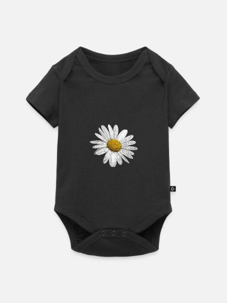 Päivänkakkara - Premium kortærmet baby-body  - sort