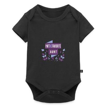I'm the favorite aunt funny quote aunt W - Baby Premium short-sleeve bodysuit - black - Front