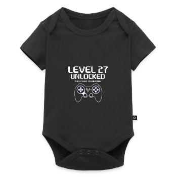 Gamer 27 Jahre alt 27. Bday Level 27 Unlocked - Baby Premium Kurzarmbody - Schwarz - Vorne