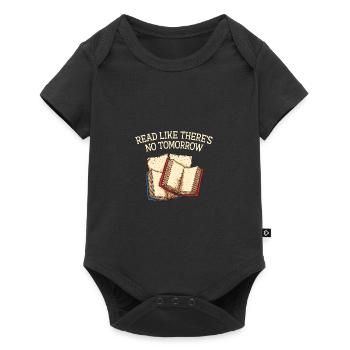 Read like no tomorrow Funny Book lover Humor B - Baby Premium short-sleeve bodysuit - black - Front