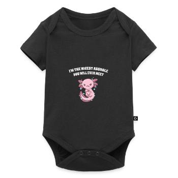 I'm the nicest person you'll ever be funny - Baby Premium short-sleeve bodysuit - black - Front
