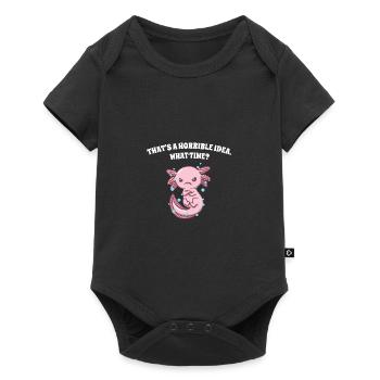 This is a terrible idea, which funny lu - Baby Premium short-sleeve bodysuit - black - Front