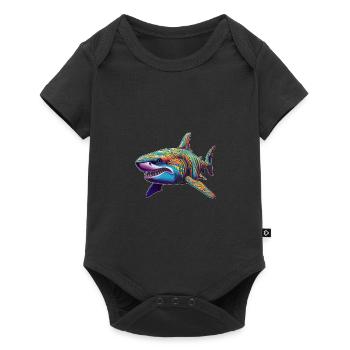 Requin - Body à manches courtes Premium Bébé - noir - Devant