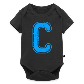 Letter C - Baby Premium short-sleeve bodysuit - black - Front