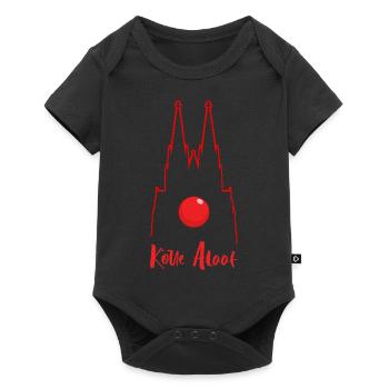 Carnaval Kölle Alaaf à la cathédrale de Cologne - Body à manches courtes Premium Bébé - noir - Devant