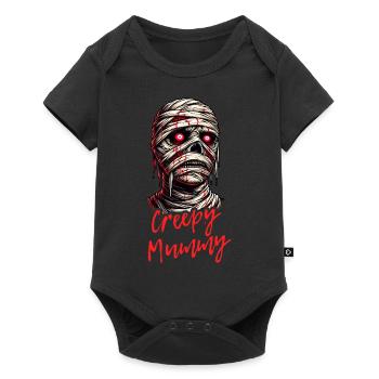 Happy Halloween Creepy Mummy Graphic Design - Baby Premium short-sleeve bodysuit - black - Front