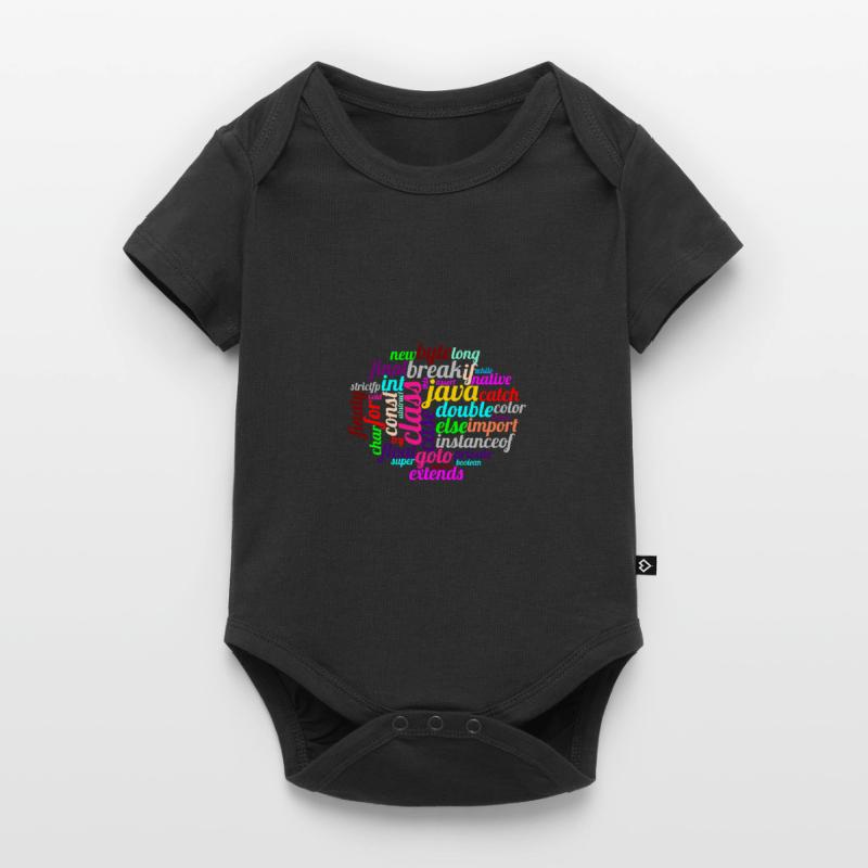 Java WordCloud Body à manches courtes Premium Bébé