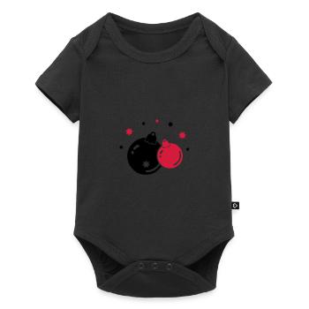 boules de noël 2 - Body à manches courtes Premium Bébé - noir - Devant