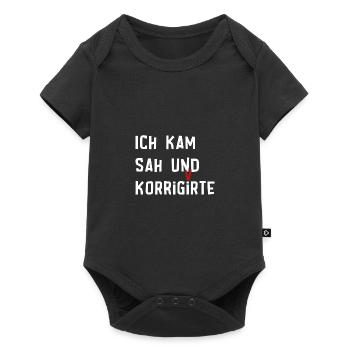 Lateinlehrer Student Schüler Geschenk - Baby Premium Kurzarmbody - Schwarz - Vorne