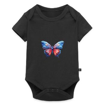 Blue Morpho Butterfly - Baby Premium short-sleeve bodysuit - black - Front