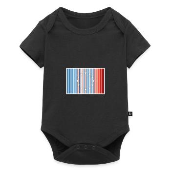 Europa Warming Stripes - Baby Premium short-sleeve bodysuit - black - Front