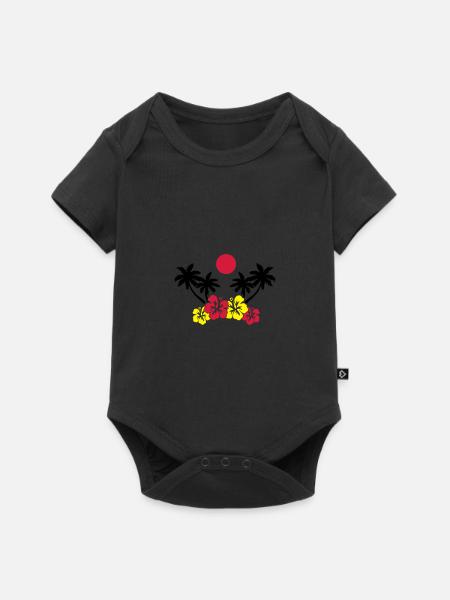 insel - Baby Premium Kurzarmbody - Schwarz
