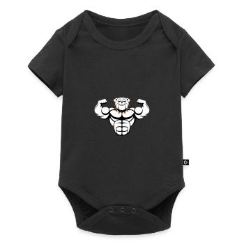bulldog fort 02 - Body à manches courtes Premium Bébé - noir - Devant