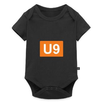 Berlin subway U9 - Baby Premium short-sleeve bodysuit - black - Front
