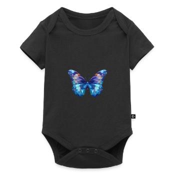 Blue Morpho Butterfly - Baby Premium short-sleeve bodysuit - black - Front