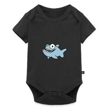 piranha 02 - Baby Premium short-sleeve bodysuit - black - Front
