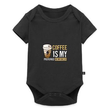 Coffee BCBA behavior funny coffee - Baby Premium short-sleeve bodysuit - black - Front