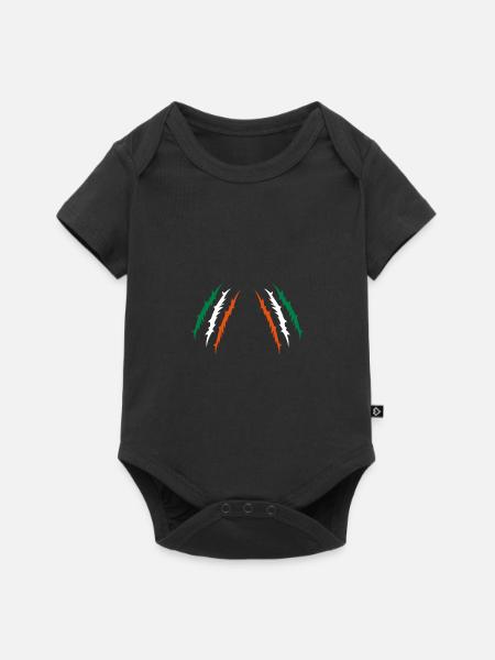 krallen irland - Baby Premium Kurzarmbody - Schwarz