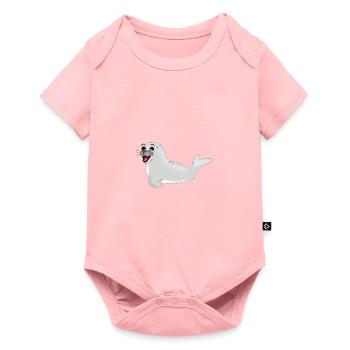 Laughing Seal - Baby Premium short-sleeve bodysuit - rose - Front
