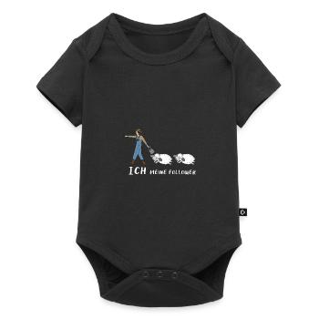 Schafe Hirte Follower Geschenk Schäfer Schafbock - Baby Premium Kurzarmbody - Schwarz - Vorne