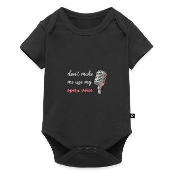 Cadeau de concert de chanteur d’opéra - Body à manches courtes Premium Bébé - noir - Devant