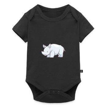 Rhinoceros - Baby Premium short-sleeve bodysuit - black - Front