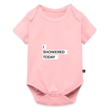 J’ai pris une douche aujourd’hui en disant drôle de ringard - Body à manches courtes Premium Bébé - rose - Devant