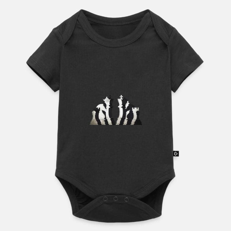 Pièces d’échecs - Body à manches courtes Premium Bébé - noir