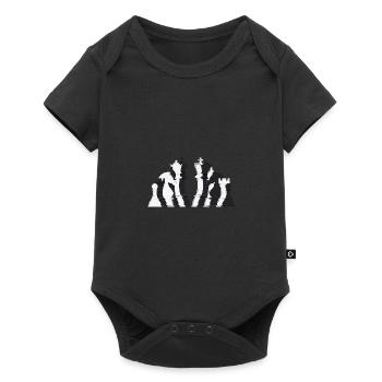 Pièces d’échecs - Body à manches courtes Premium Bébé - noir - Devant