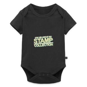 Stamp collecting - Baby Premium short-sleeve bodysuit - black - Front