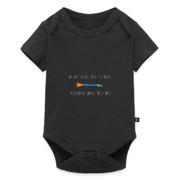 Oboe Orchestra Musician Instrument Gift - Baby Premium short-sleeve bodysuit - black - Front