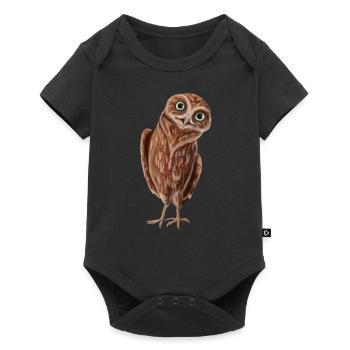 Petite chouette - Body à manches courtes Premium Bébé - noir - Devant