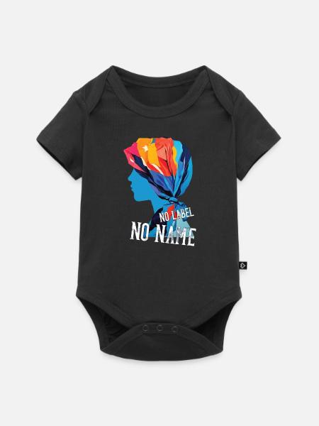 Freiheit der Vielfalt Tuch - Baby Premium Kurzarmbody - Schwarz