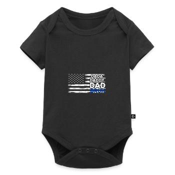 Drôle de dicton drapeau américain Dada - Body à manches courtes Premium Bébé - noir - Devant