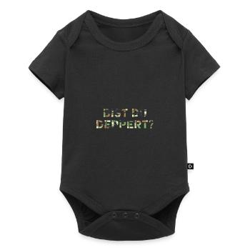 Bist du deppert? Österreich Österreichische - Baby Premium Kurzarmbody - Schwarz - Vorne