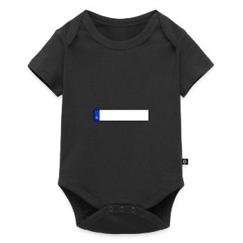 License Plate Blank Individual Gift Idea - Baby Premium short-sleeve bodysuit - black - Front