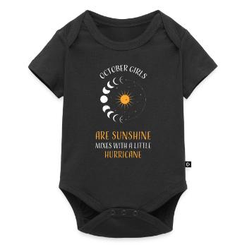October Girls Are Sunshine Mixes... - Baby Premium short-sleeve bodysuit - black - Front