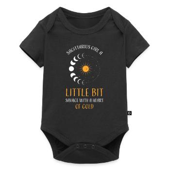 Sagittarius Girl A Little Bit Sa... - Baby Premium short-sleeve bodysuit - black - Front