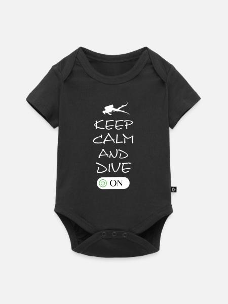 tauchen diving - Baby Premium Kurzarmbody - Schwarz