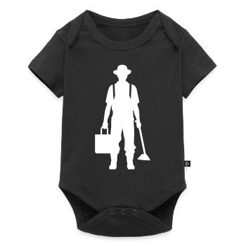 Farmer Bauer Silhouette - Body à manches courtes Premium Bébé - noir - Devant