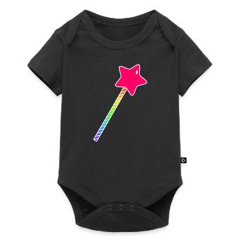 cute, colorful wand - Baby Premium short-sleeve bodysuit - black - Front