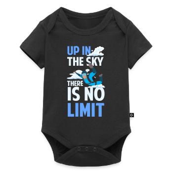 Skidiving Parapente Saut d’avion Sports - Body à manches courtes Premium Bébé - noir - Devant