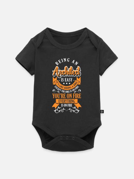 Architektur - Baby Premium Kurzarmbody - Schwarz