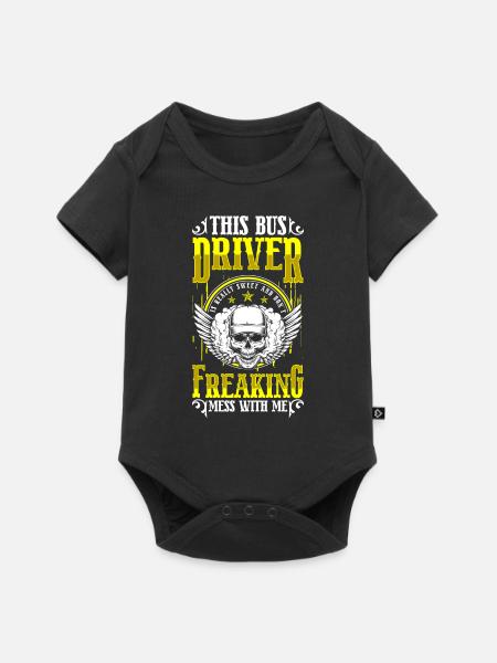 Bus beruf transport - Baby Premium Kurzarmbody - Schwarz