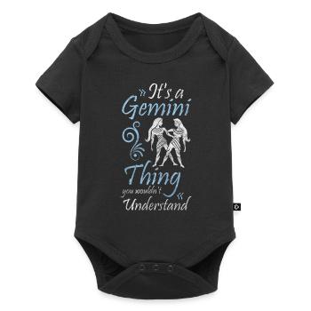 Zodiac sign Astrology Air Ascendant - Baby Premium short-sleeve bodysuit - black - Front