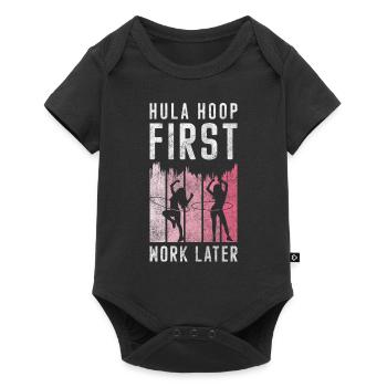 Hullern Fitness Sportart - Baby Premium Kurzarmbody - Schwarz - Vorne