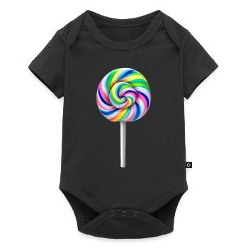 Beautiful lollipop full of colors - Baby Premium short-sleeve bodysuit - black - Front
