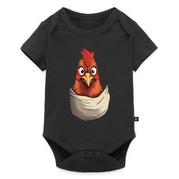 Chicken In Pocket - Baby Premium short-sleeve bodysuit - black - Front