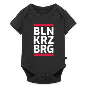 Berlin Kreuzberg Logo Design rot/weis - Baby Premium Kurzarmbody - Schwarz - Vorne